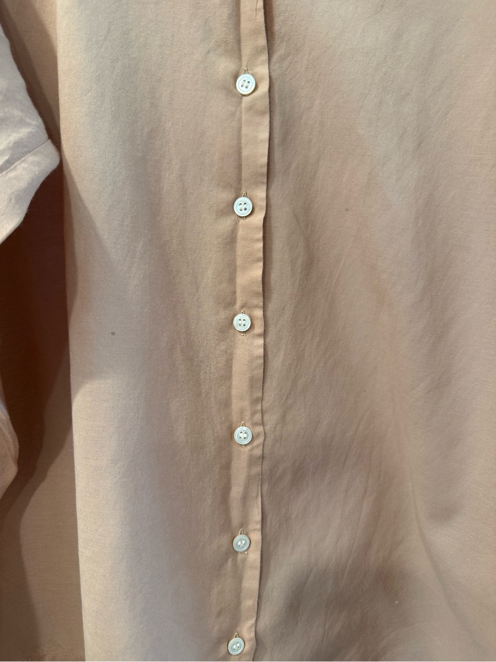 Doen Puff-Sleeve Button-Front Top size small - Picture 5 of 7
